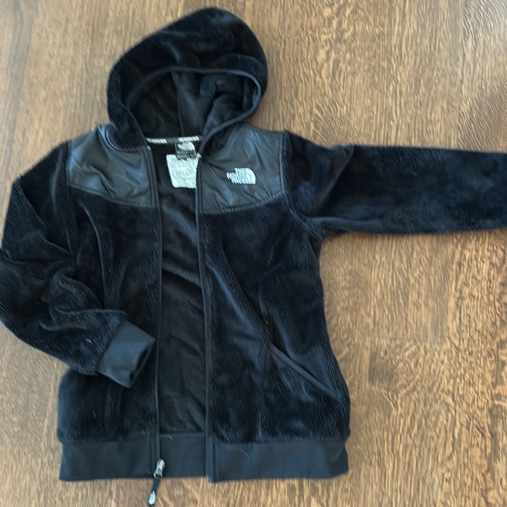 The North Face Girls Large Fleece Full Zip w Hood